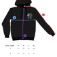 Bloementuin hoodie black (Unisex)